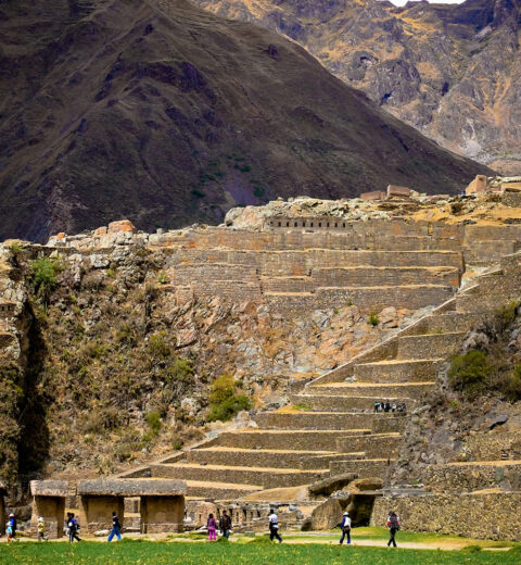 Ollantaytambo Inca ruins view